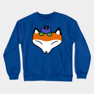 Blueberry Fox Face Crewneck Sweatshirt